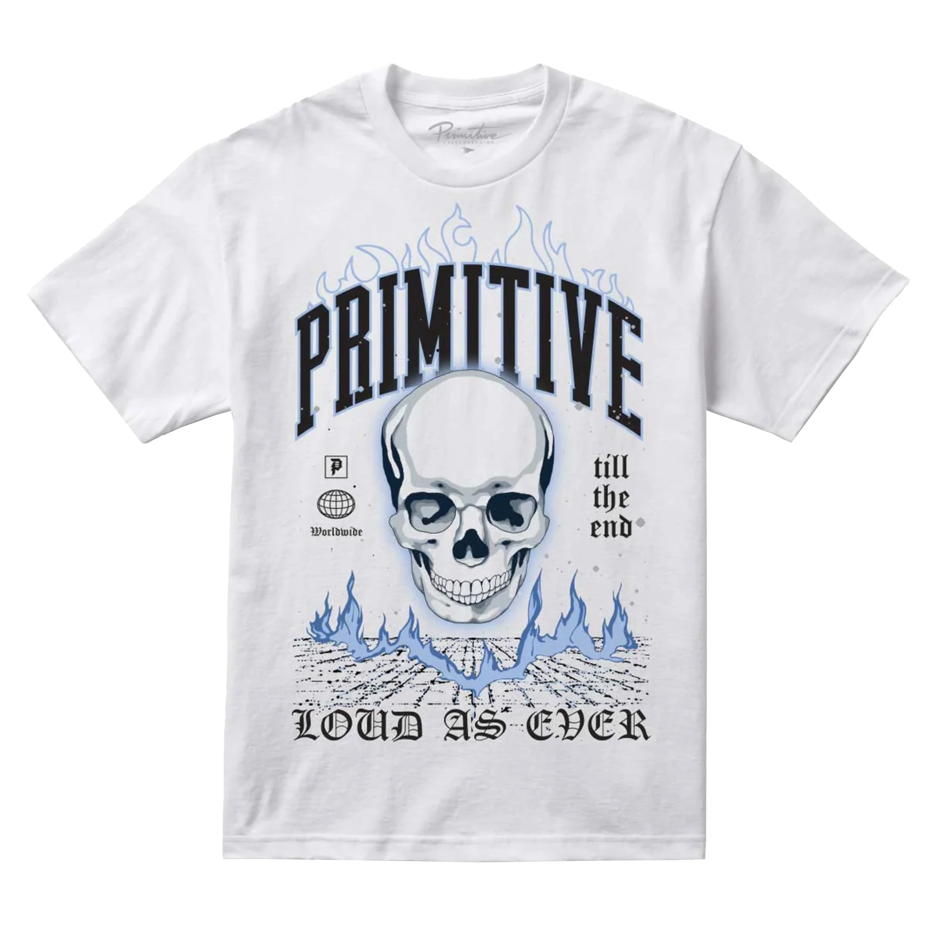 PRIMITIVE SCORCHER TEE WHITE