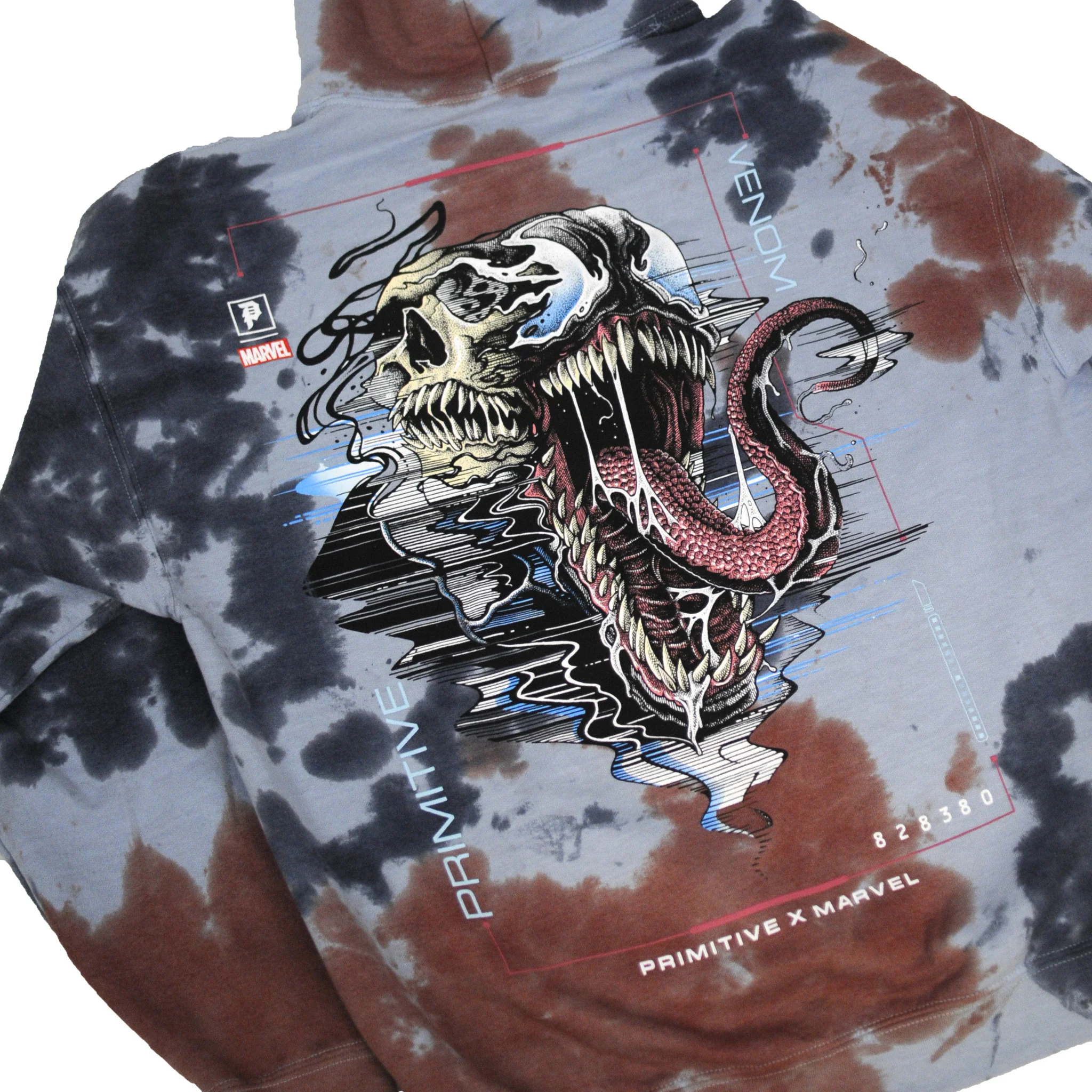 PRIMITIVE VENOM HOODIE WASHED BLUE - Image 2