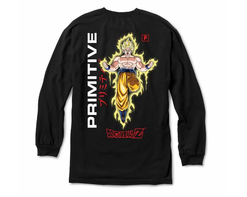PRIMITIVE X DBZ GOKU POWER UP LS BLACK