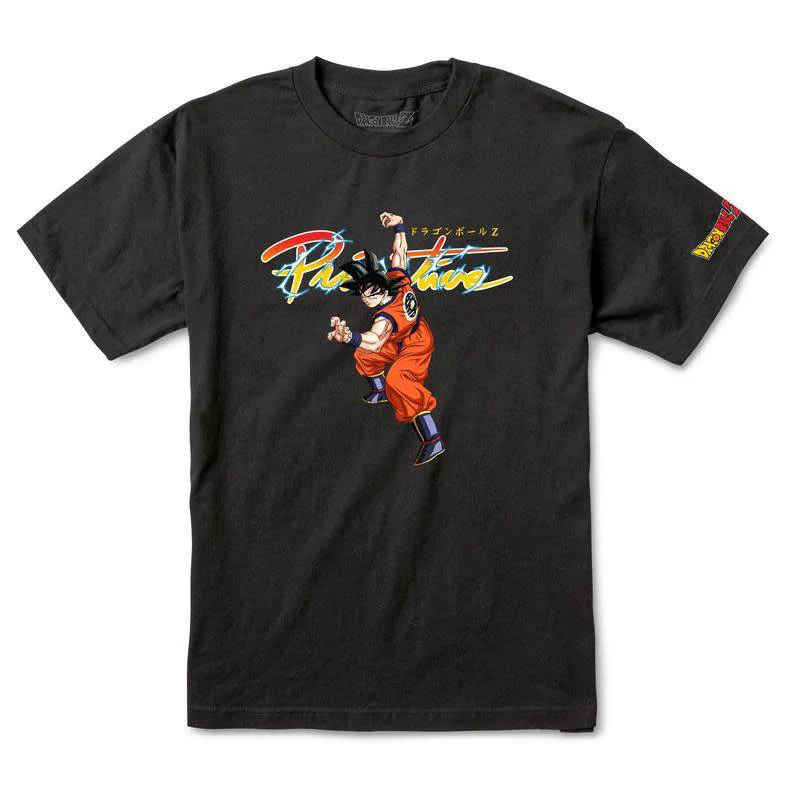 PRIMITIVE X DRAGONBALL Z NUEVO GOKU T-SHIRT BLACK