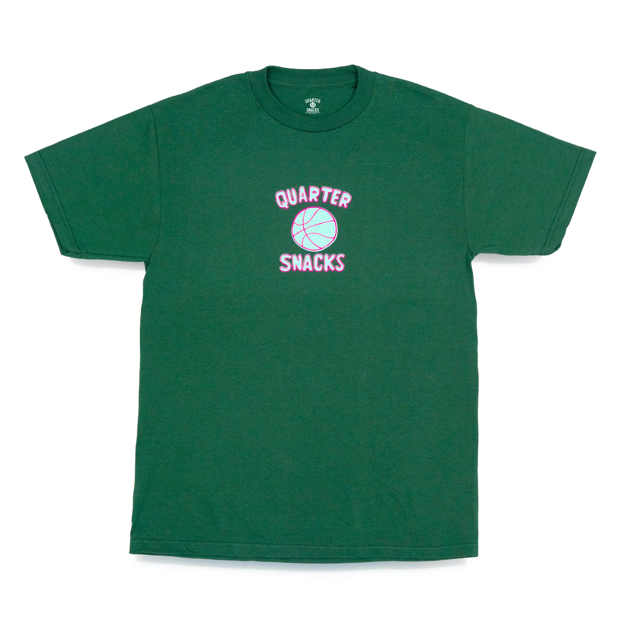 QUARTERSNACKS BALL IS LIFE T-SHIRT FOREST GREEN