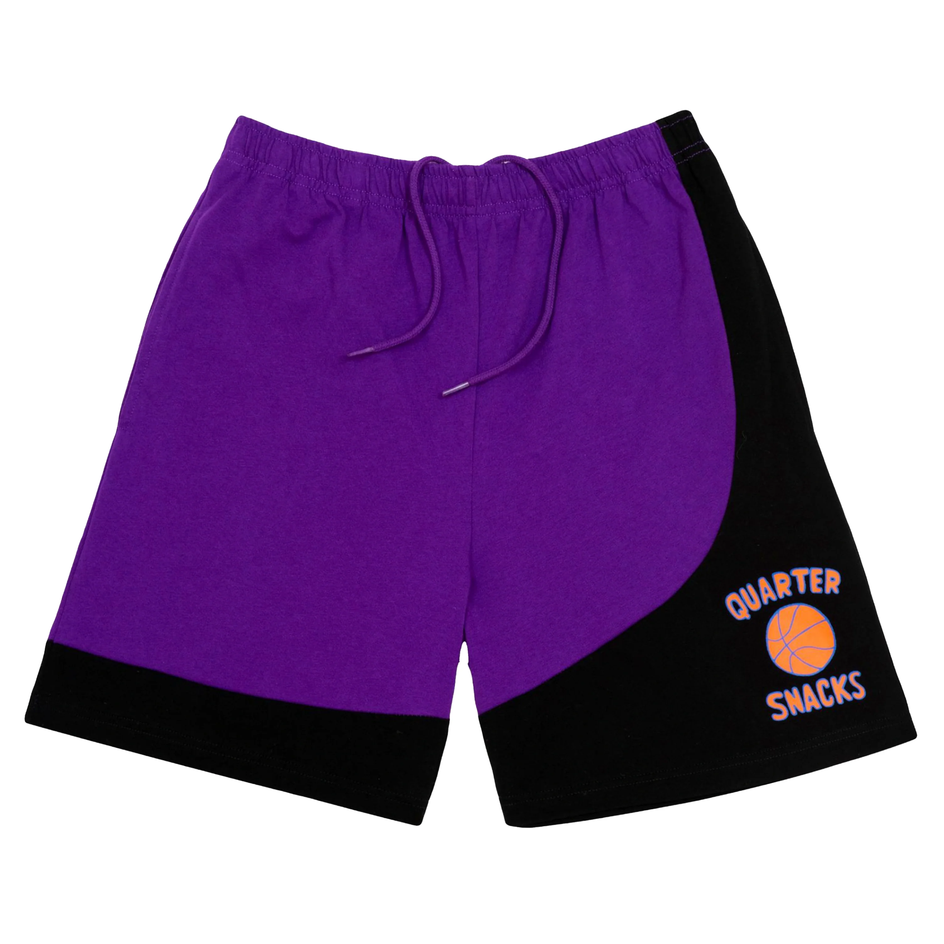 QUARTERSNACKS HOUSE SHORTS BLACK/PURPLE