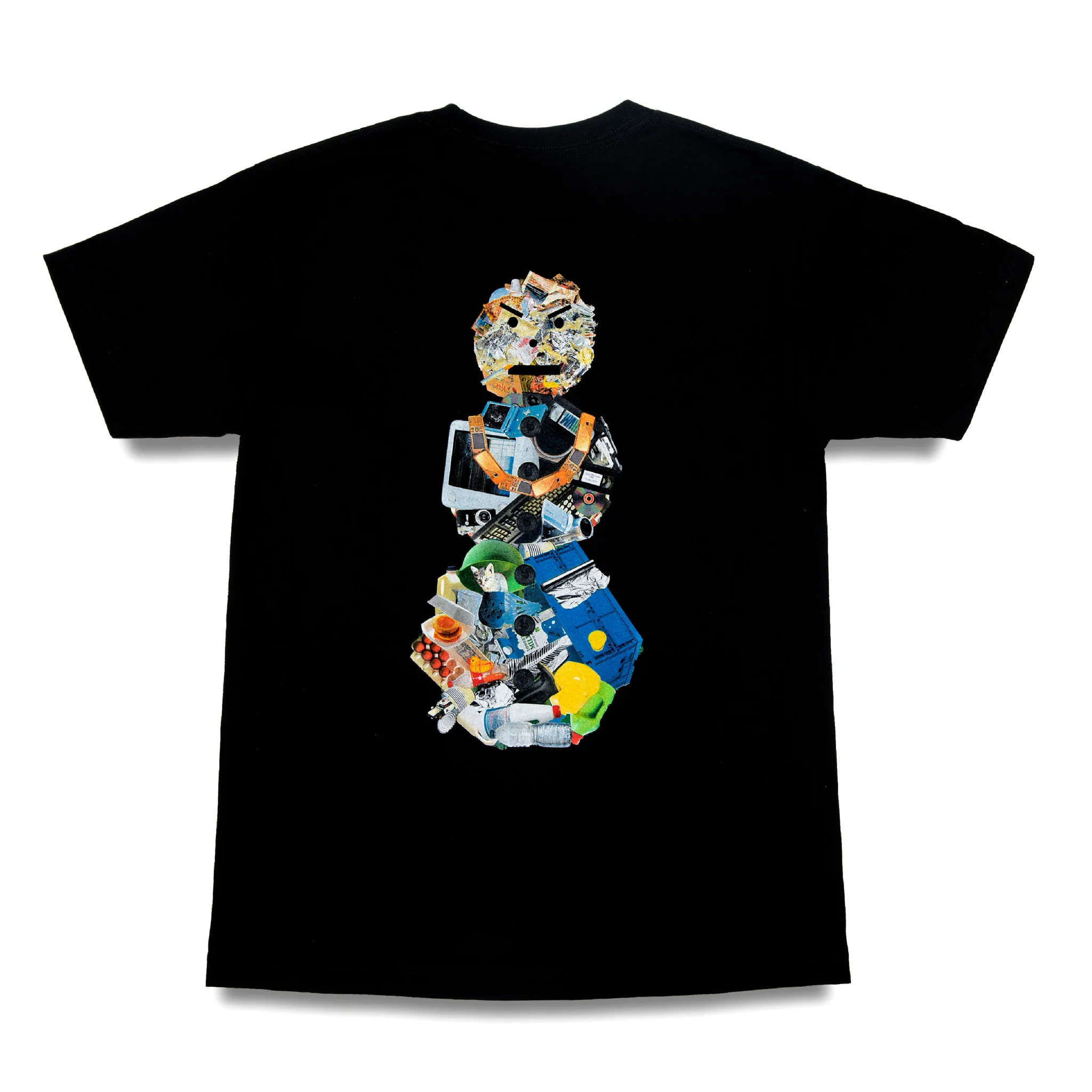 QUARTERSNACKS RECYCLE MAN T-SHIRT BLACK