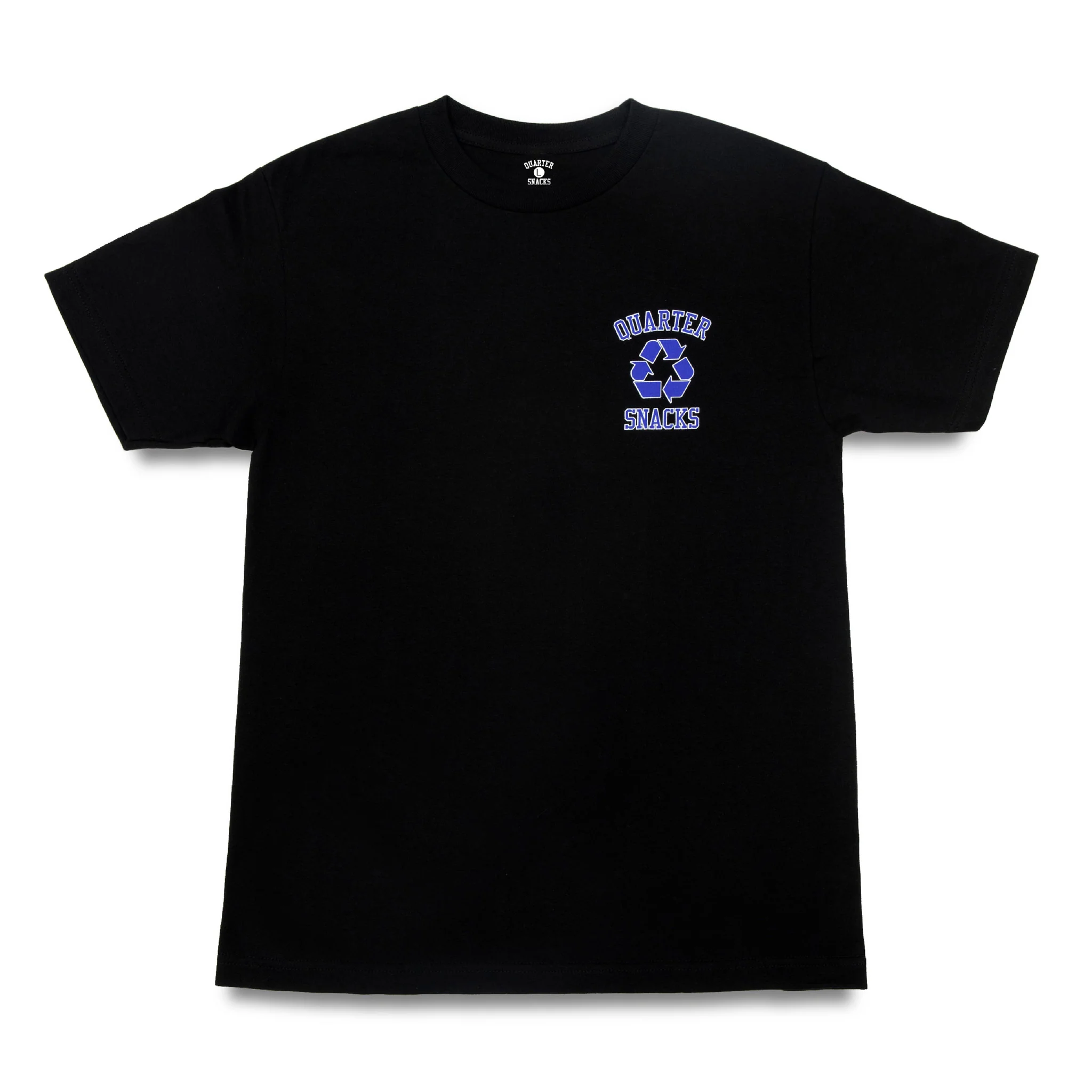 QUARTERSNACKS RECYCLE MAN T-SHIRT BLACK - Image 2