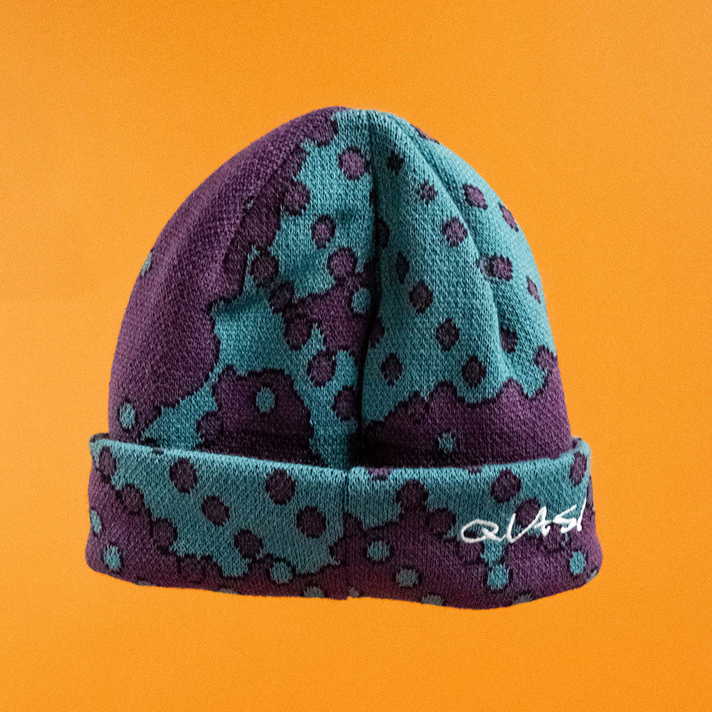 QUASI DITHER BEANIE EGGPLANT - Image 2