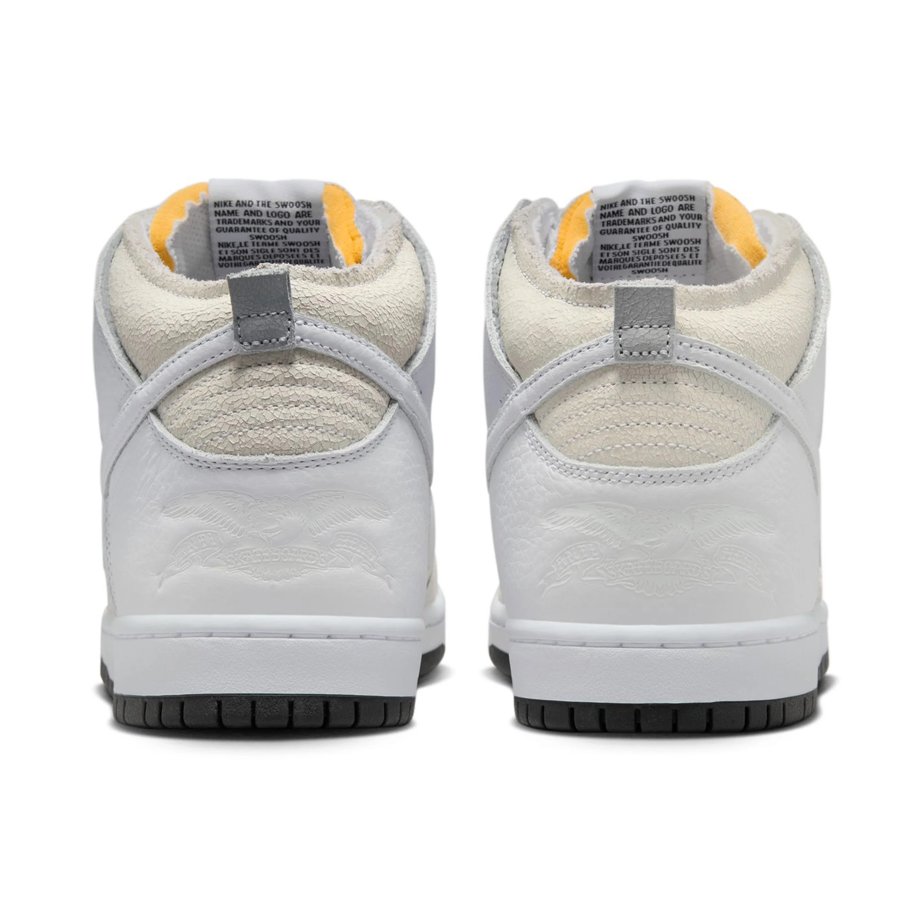 NIKE SB X ANTIHERO DUNK HIGH WHITE / WHITE-BLACK - Image 4