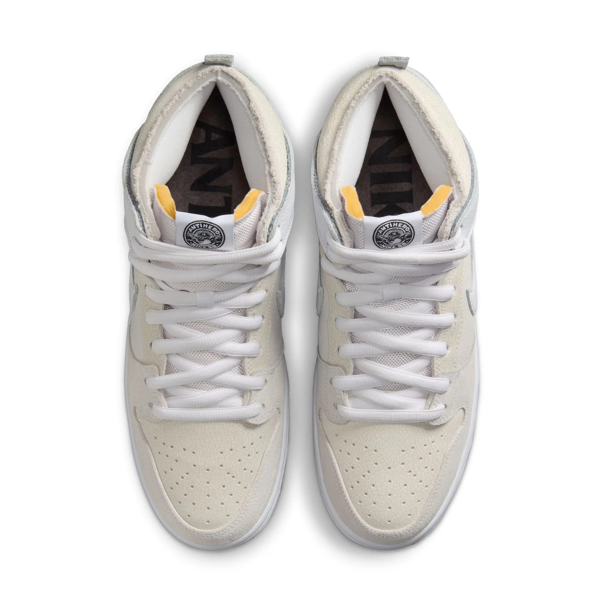 NIKE SB X ANTIHERO DUNK HIGH WHITE / WHITE-BLACK - Image 5