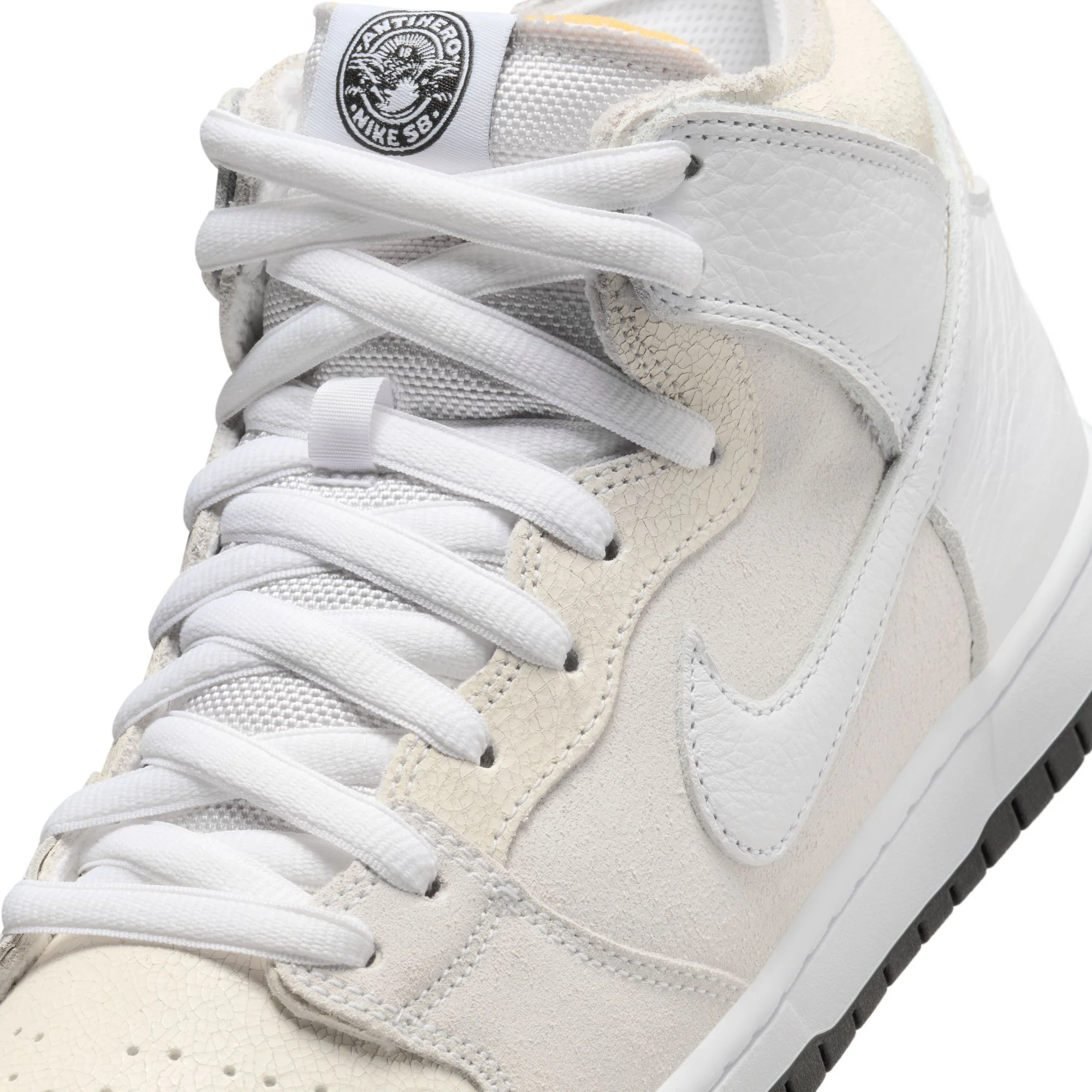 NIKE SB X ANTIHERO DUNK HIGH WHITE / WHITE-BLACK - Image 7