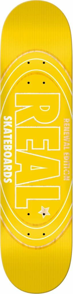 REAL SKATEBOARDS RENEWAL EDITION YELLOW 8.06
