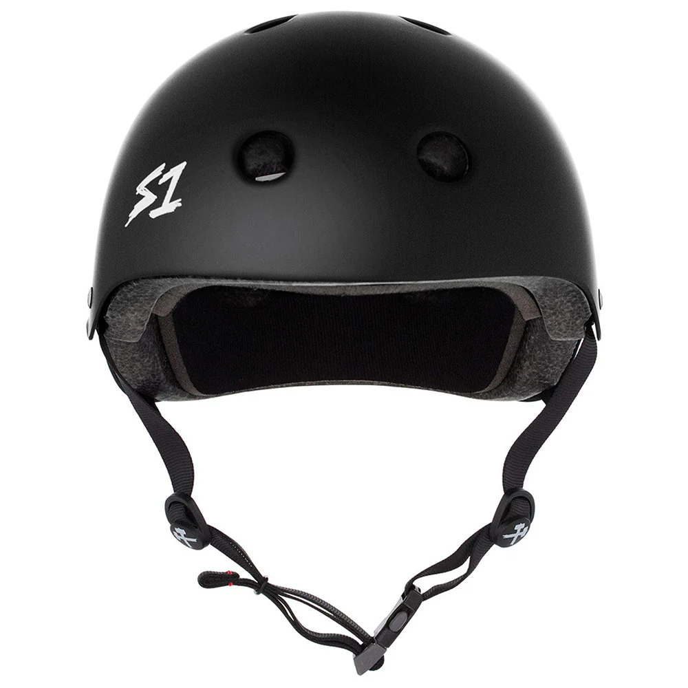 S1 MEGA LIFER MATTE BLACK HELMET - Image 2