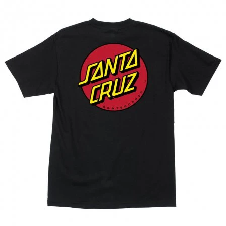 SANTA CRUZ CLASSIC DOT T-SHIRT BLACK