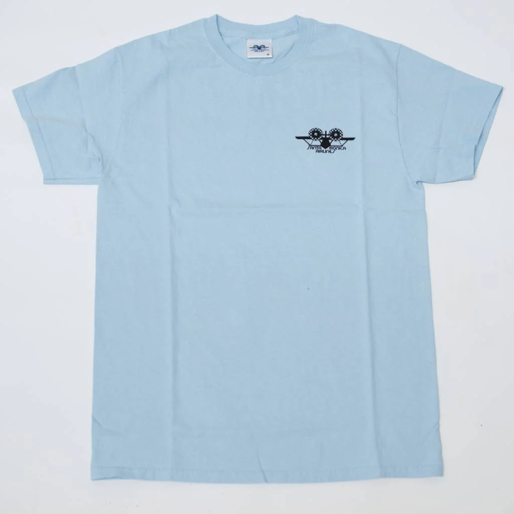 SMA OG AIRPLANE LOGO T-SHIRT LT BLUE