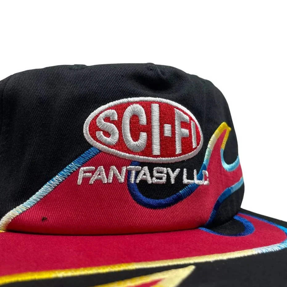 SCI-FI FANTASY FLAME LLC HAT BLACK - Image 2