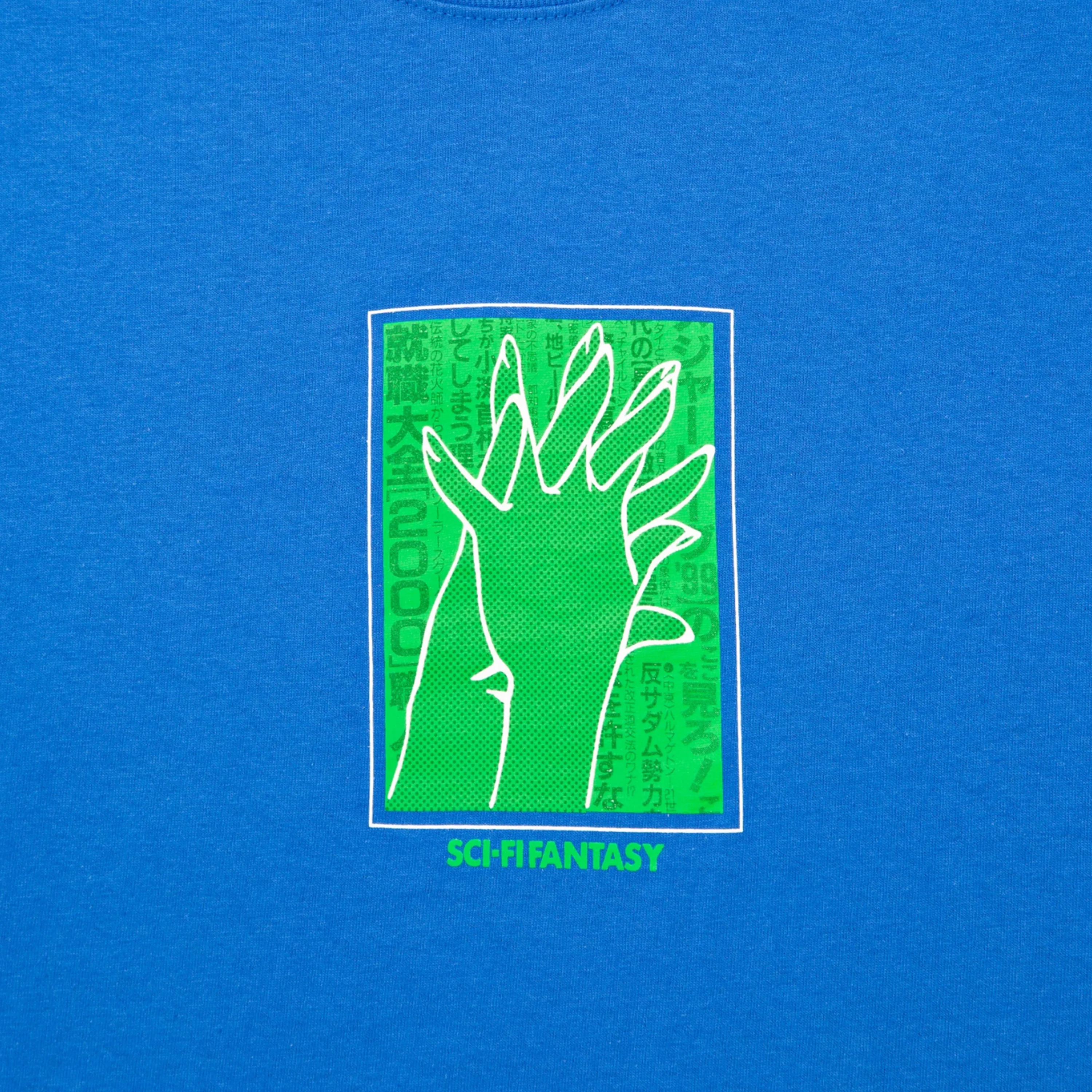 SCI-FI FANTASY HANDS TEE ROYAL - Image 2