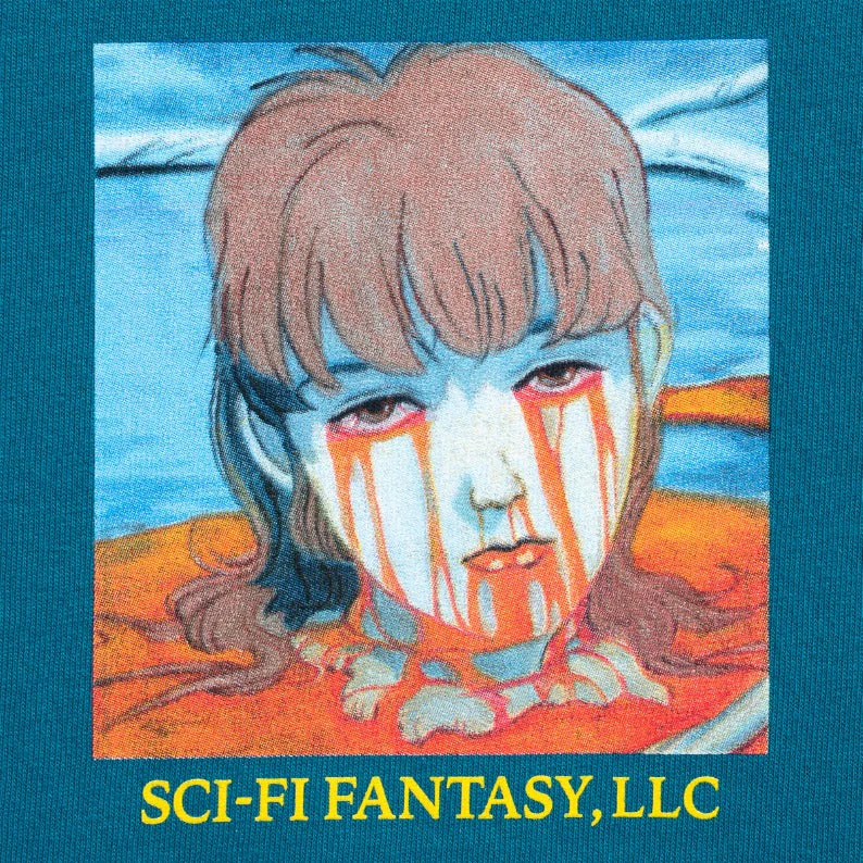 SCI-FI FANTASY LEAKING EYES TEE SEA MOSS - Image 2