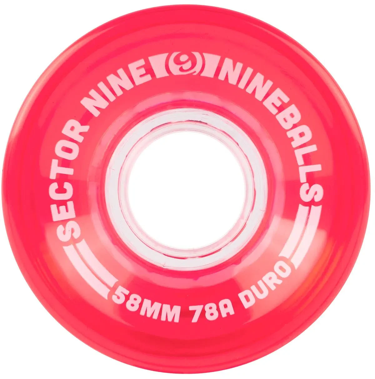 SECTOR 9 NINEBALLS 78A 58MM CLEAR / WARM RED
