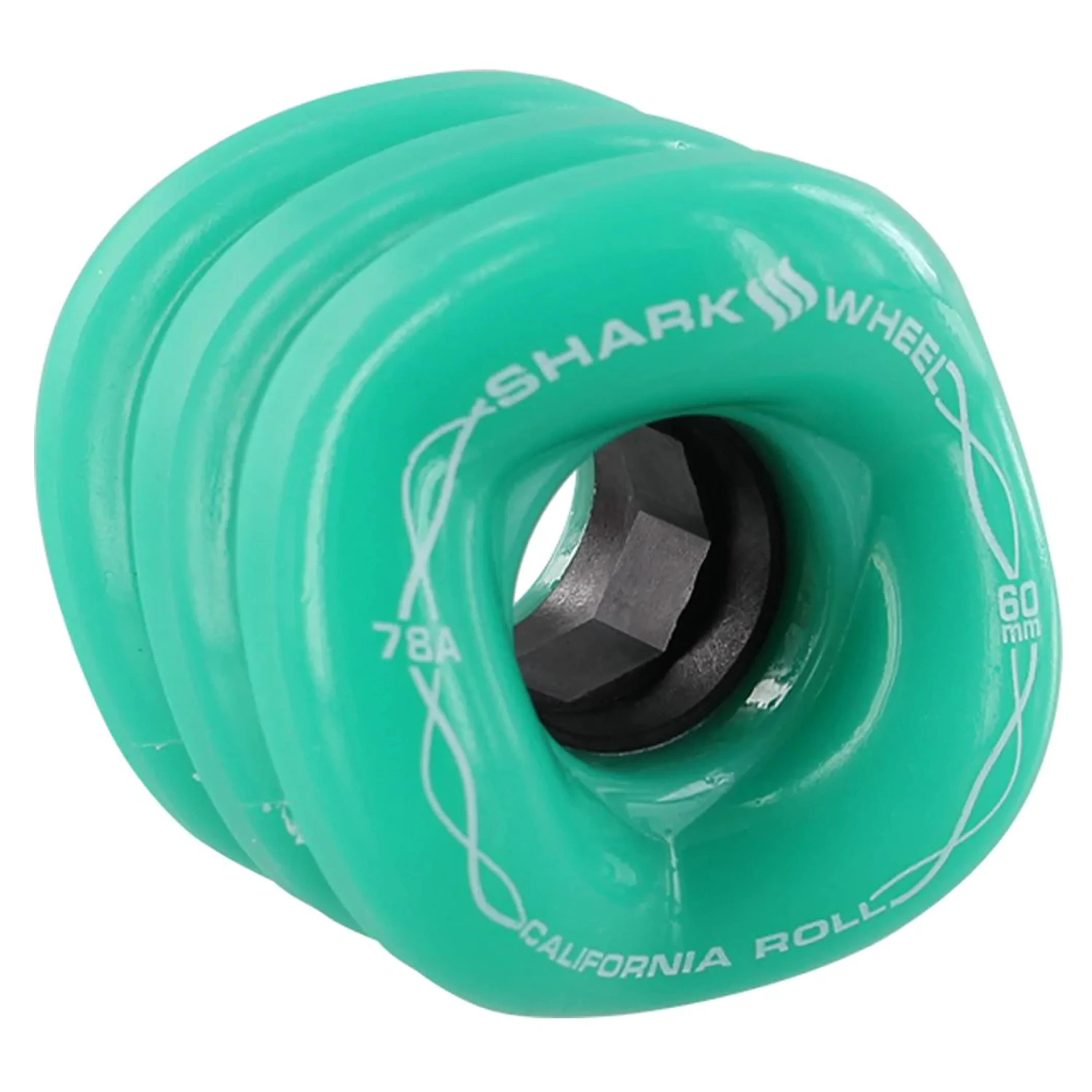 SHARK CALIFORNIA ROLL 60MM 78A TURQUOISE - Image 2