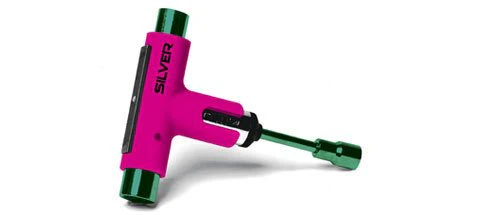 SILVER SKATE TOOL NEON PINK