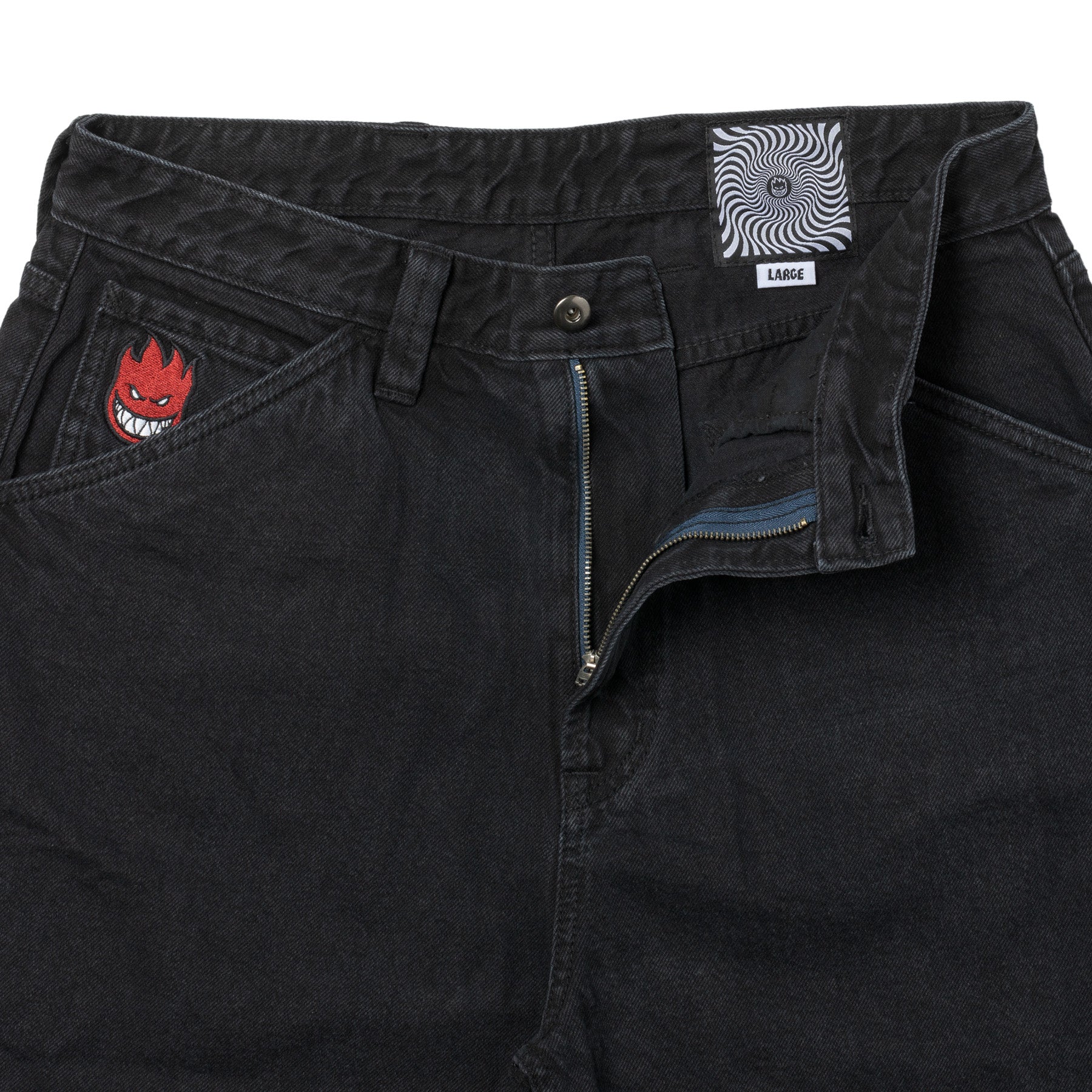 SPITFIRE BIGHEAD FILL DENIM SHORT BLACK - Image 3
