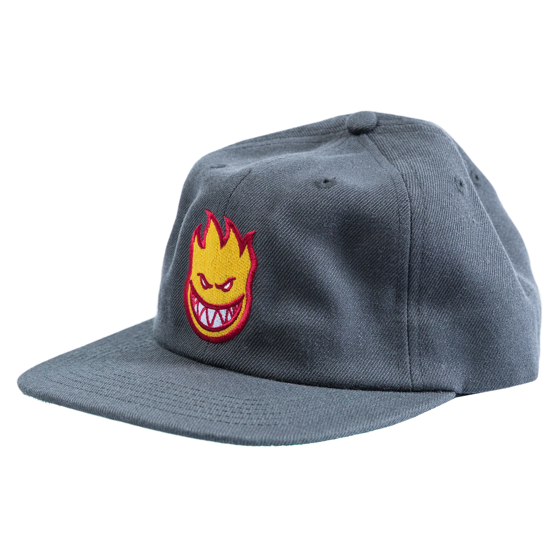 SPITFIRE LIL BIGHEAD FILL STRAP HAT CHARCOAL/RED/GOLD