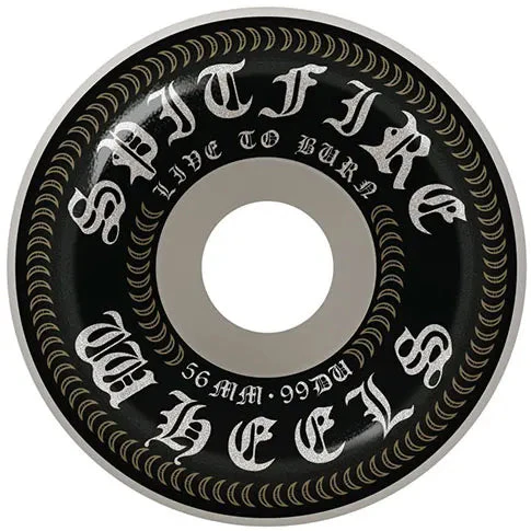 SPITFIRE BLACKLETTER O.G. CLASSICS 99A 58MM