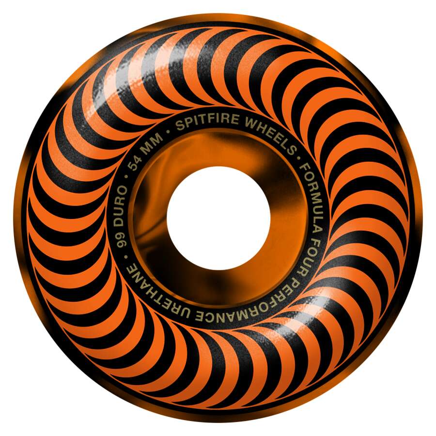 SPITFIRE F4 CLASSICS 99D 54MM SWIRL BLK/ORG