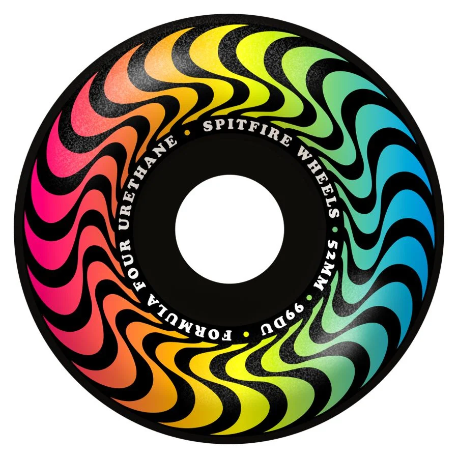 SPITFIRE F4 RADIALS 99D 54MM TRIPPY SWIRL BLACK