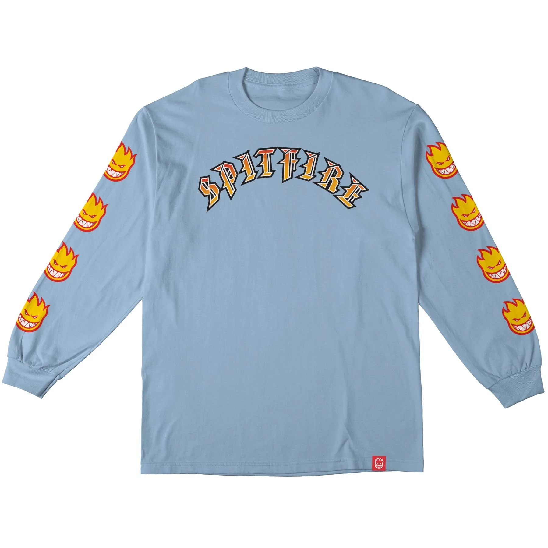 SPITFIRE OLD E BIG HEAD FILL LONG SLEEVE BLUE