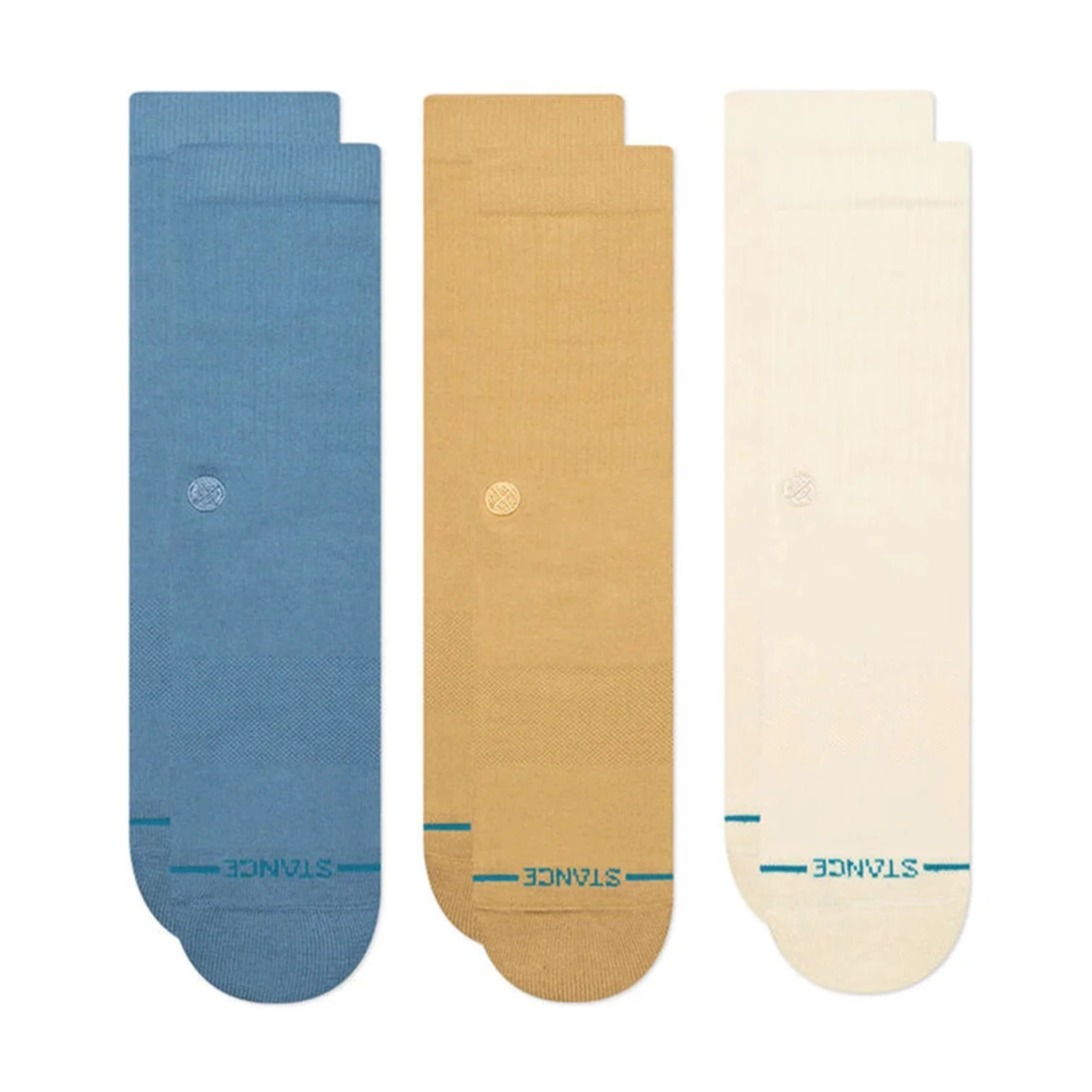 STANCE SOCKS ICON 3 PACK CREAM LARGE