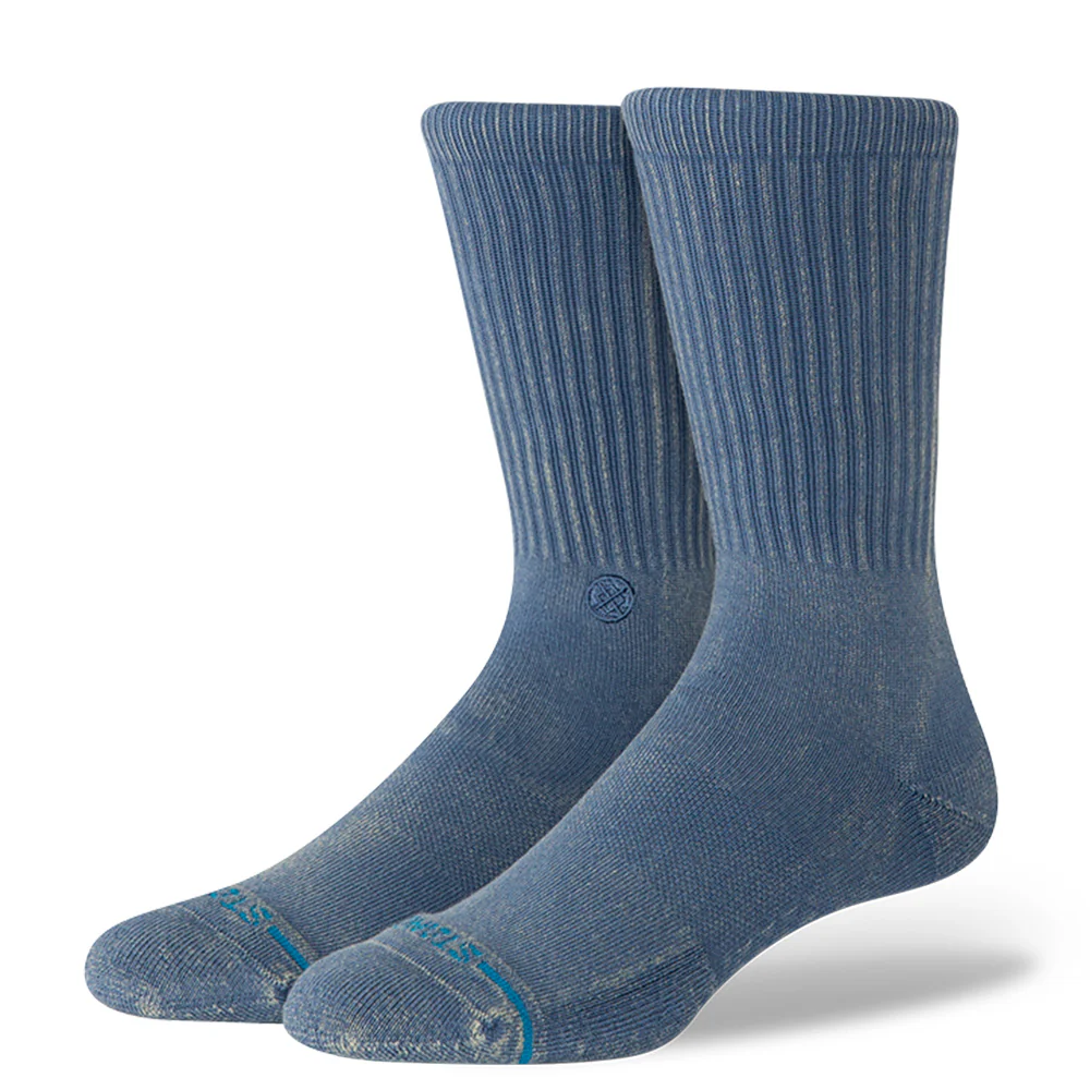 STANCE SOCKS ICON DYED CREW SEA BLUE LARGE