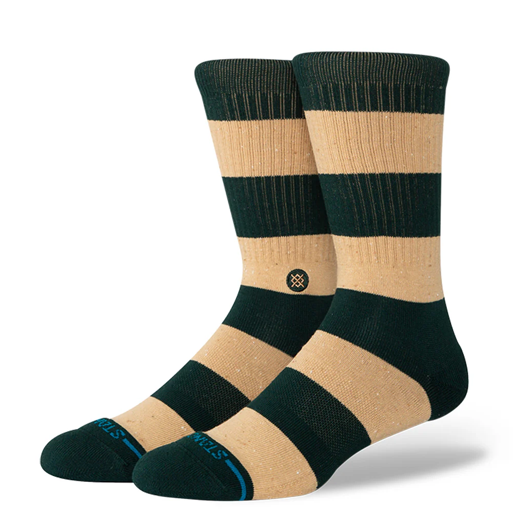 STANCE SOCKS NEP STRIPE CREW PINE LARGE