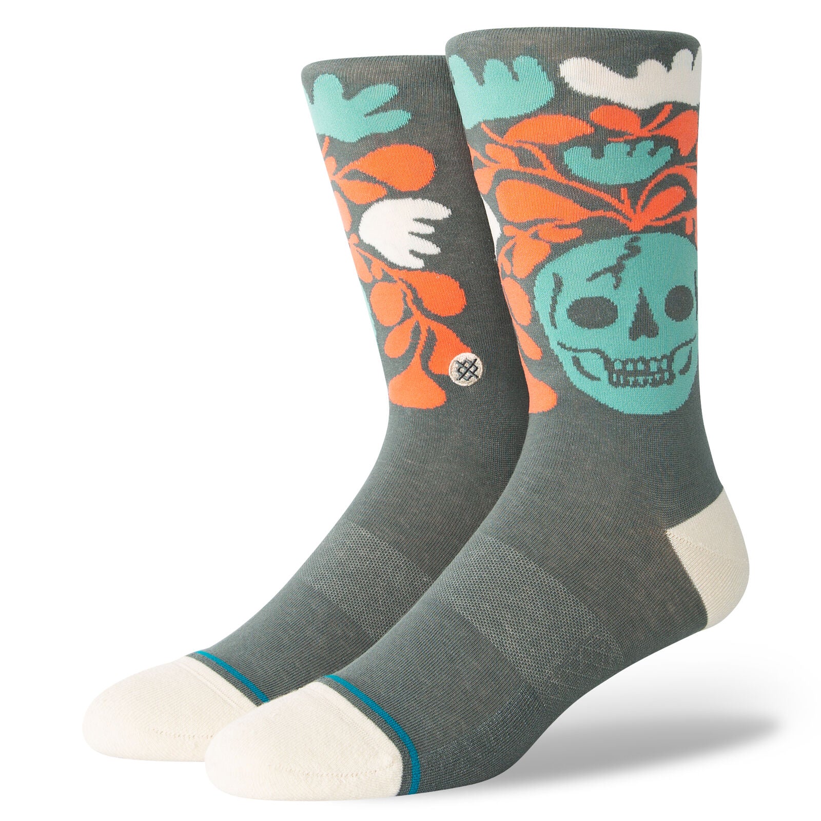 STANCE SOCKS SKELLY NELLY TEAL LARGE