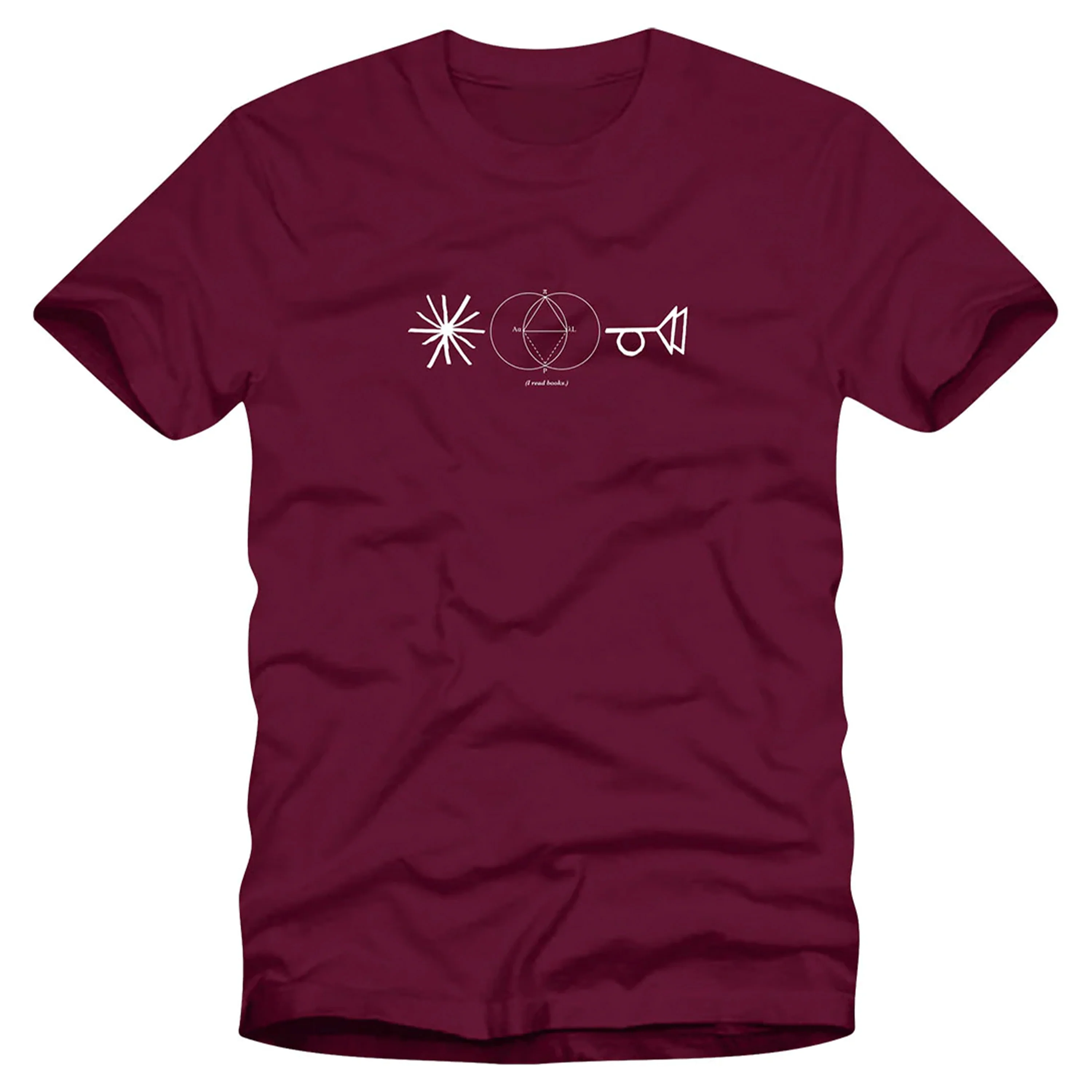 STRANGE LOVE I READ BOOKS TEE MAROON