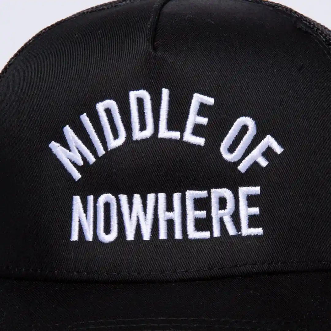 THE QUIET LIFE ORIGINAL MIDDLE OF NOWHERE TRUCKER HAT BLACK - Image 2