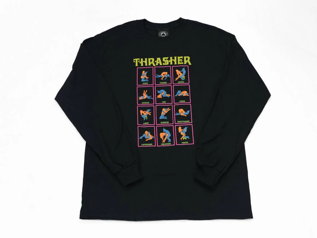 THRASHER BLACK LIGHT LONG SLEEVE BLACK