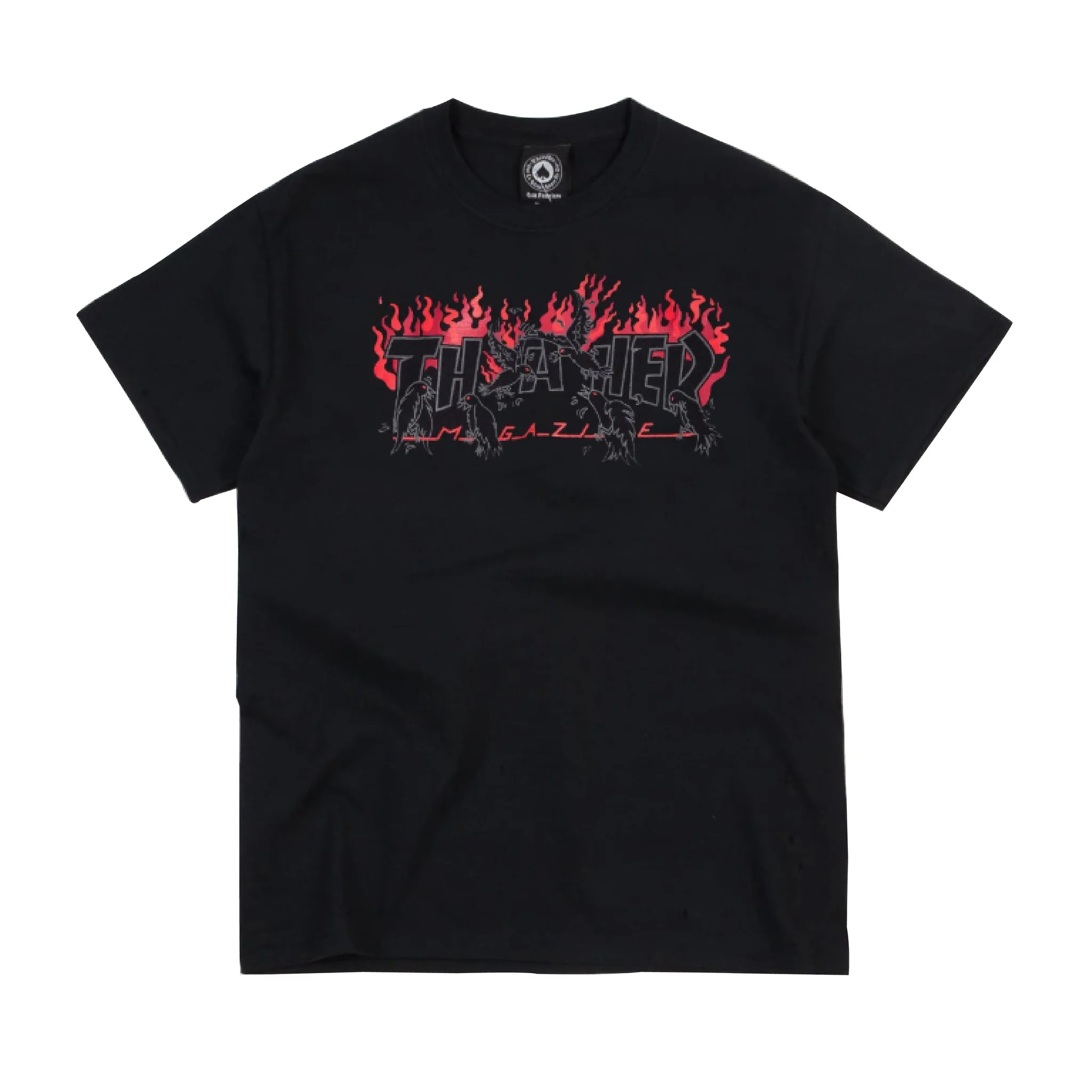 THRASHER CROW T-SHIRT BLACK