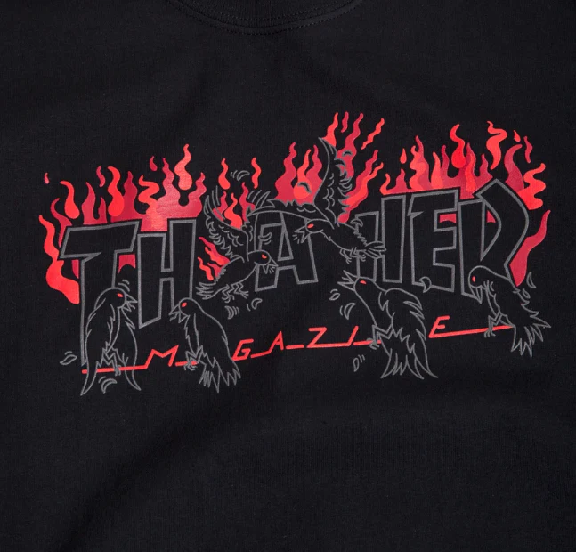 THRASHER CROW T-SHIRT BLACK - Image 2