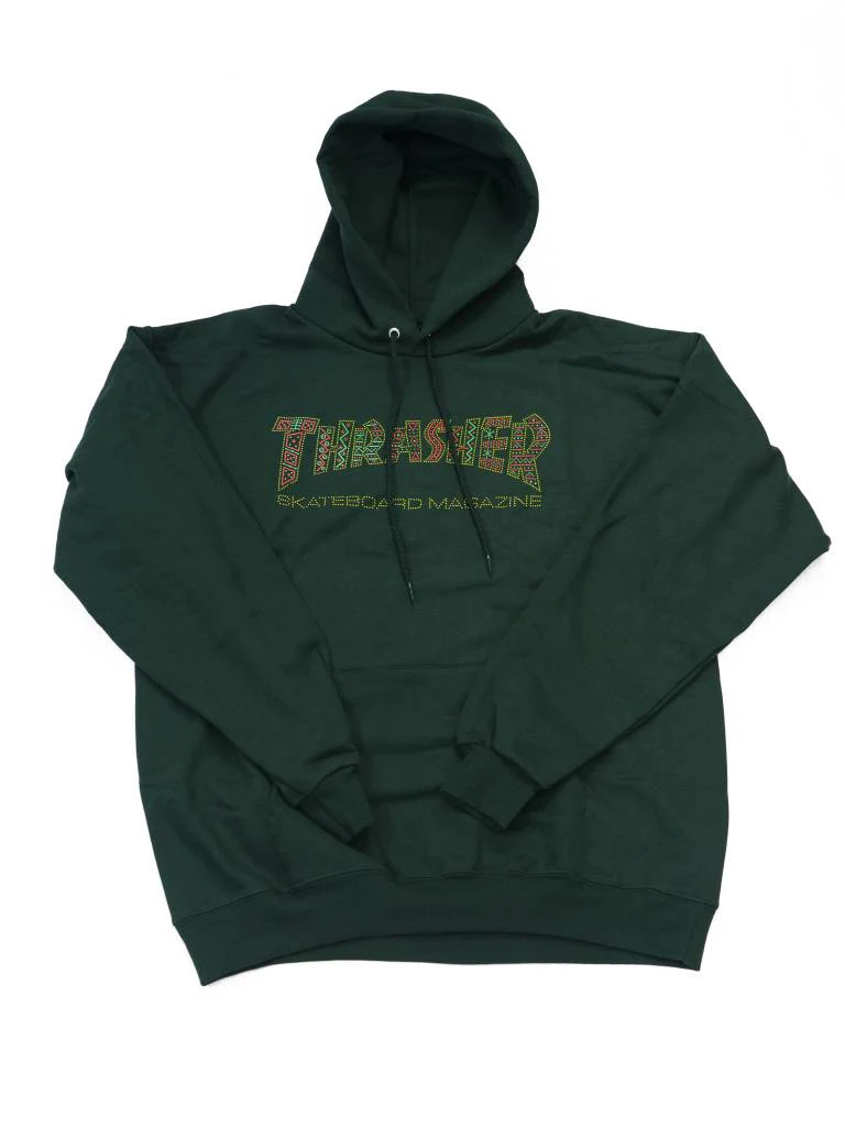 THRASHER DAVIS HOODIE FOREST GREEN