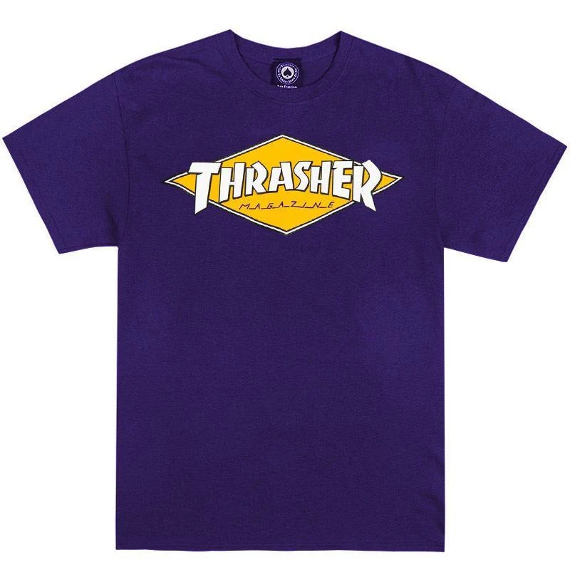 THRASHER DIAMOND LOGO T-SHIRT PURPLE