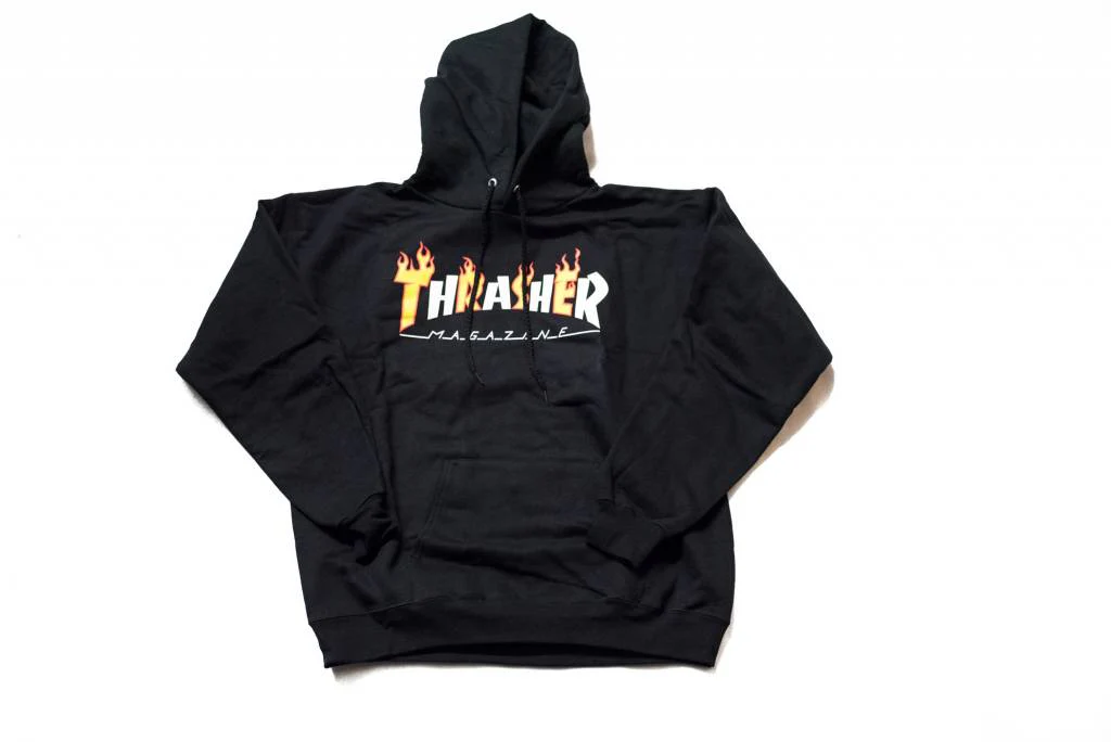 THRASHER FLAME / MAG LOGO HOODIE BLACK