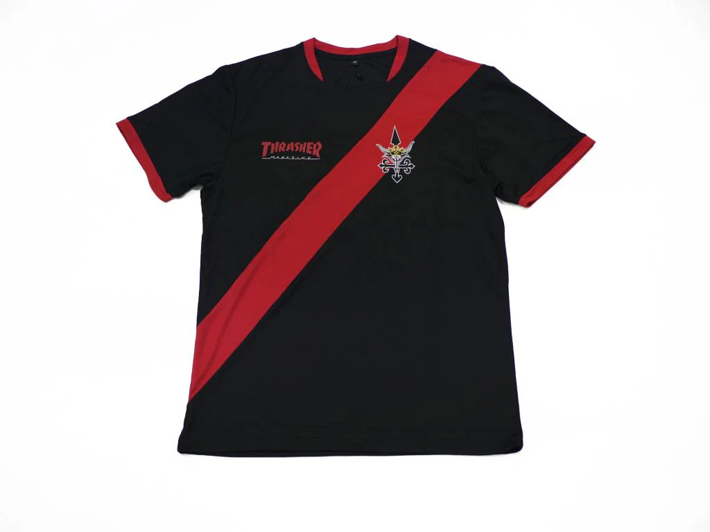 THRASHER FUTBOL JERSEY BLACK/RED