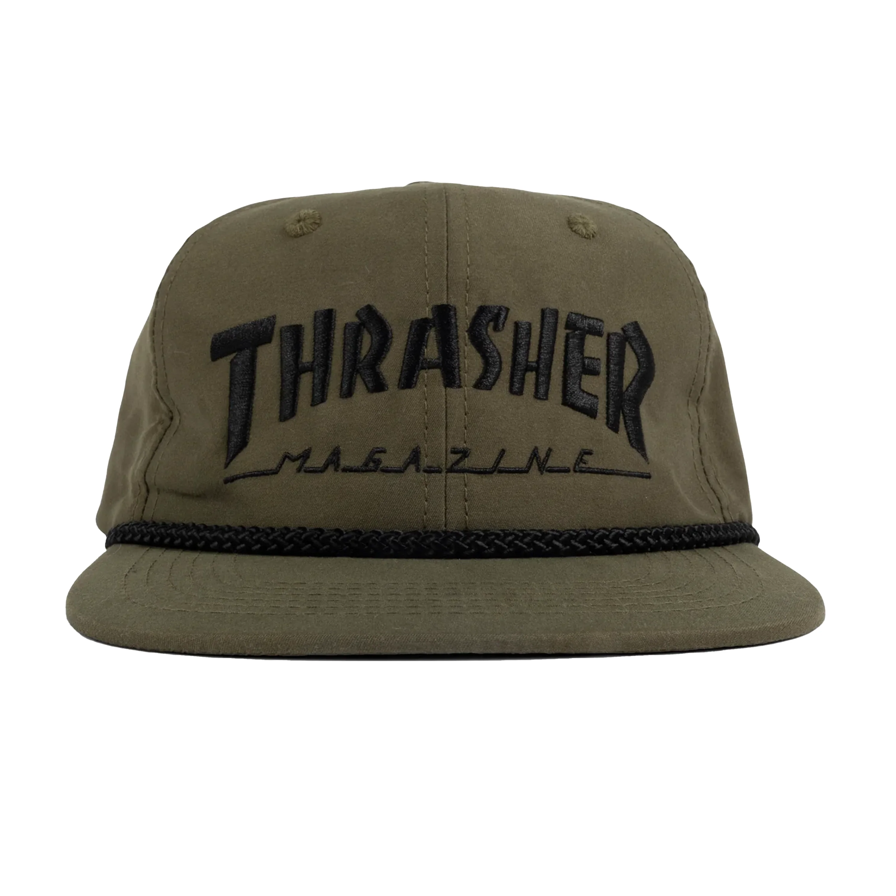 THRASHER ROPE SNAPBACK OLIVE