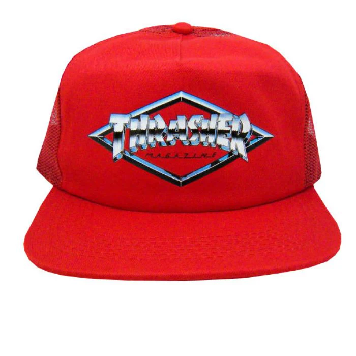 THRASHER MAGAZINE DIAMOND EMBLEM TRUCKER HAT - Image 2