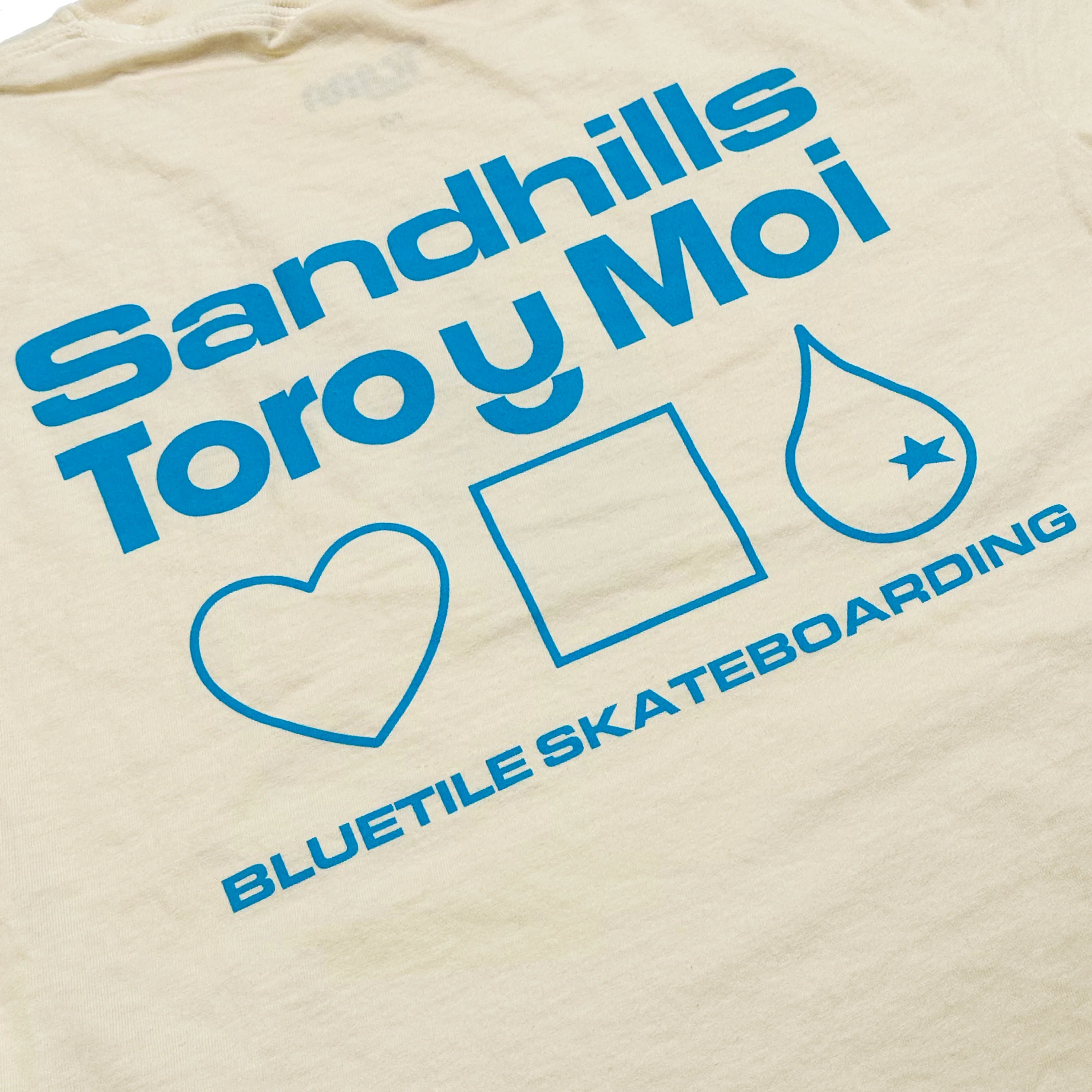 TORO Y MOI X BLUETILE "SANDHILLS" TEE IVORY - Image 4