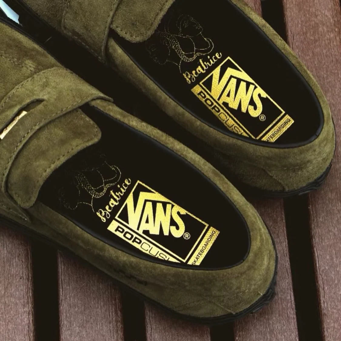 VANS BEATRICE SKATE STYLE 53 DARK OLIVE - Image 3
