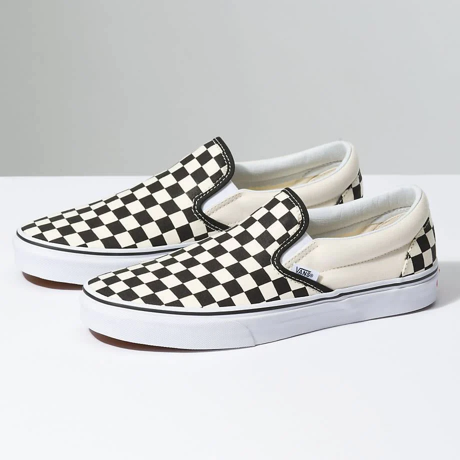 VANS CLASSIC SLIP-ON BLACK / WHITE CHECKERBOARD - Image 2