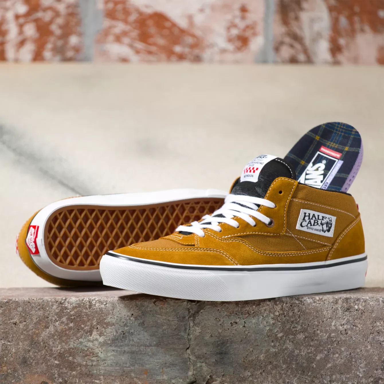 VANS REYNOLDS  SKATE HALF CAB '92 GOLDEN BROWN - Image 4