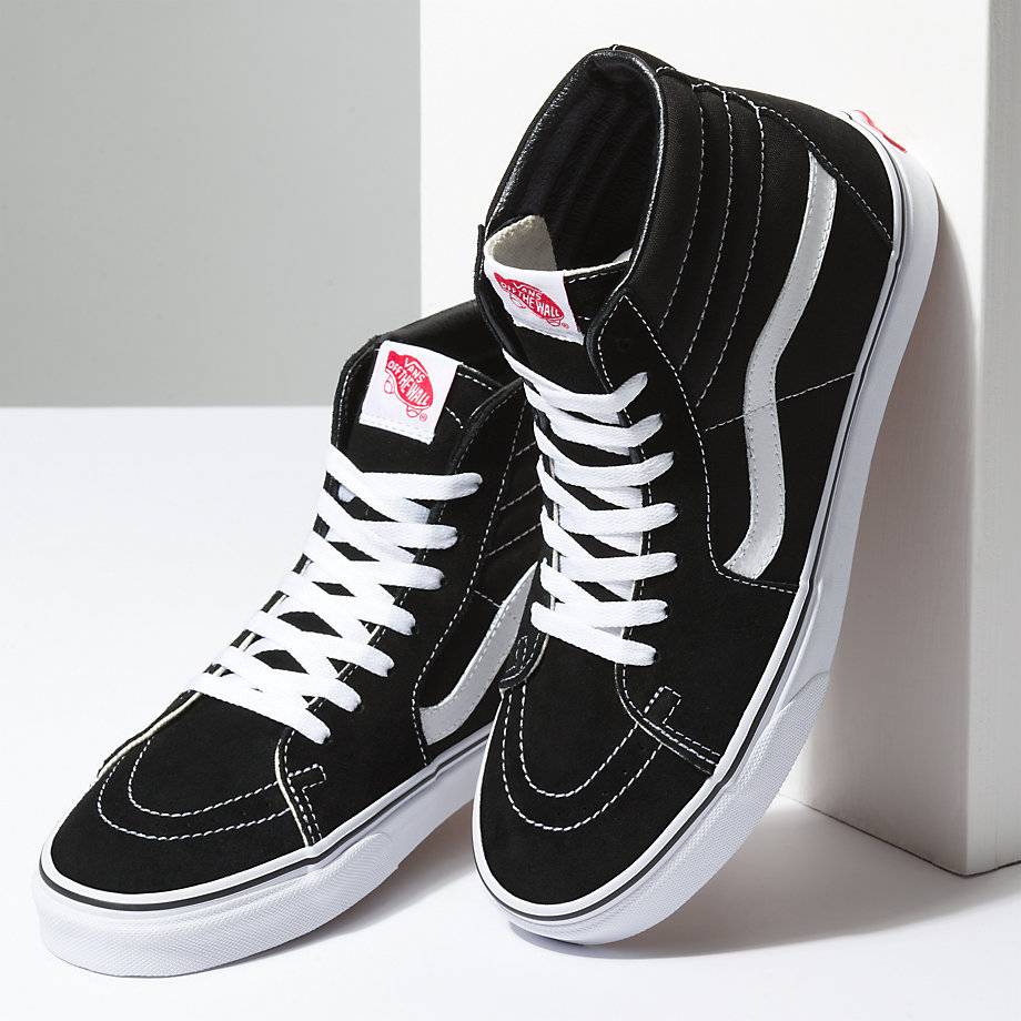 VANS SK8-HI BLACK / BLACK / WHITE - Image 6
