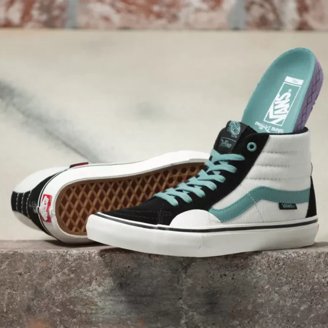 VANS SK8-HI PRO FABIANA DELFINO BLK / OIL BLU - Image 4