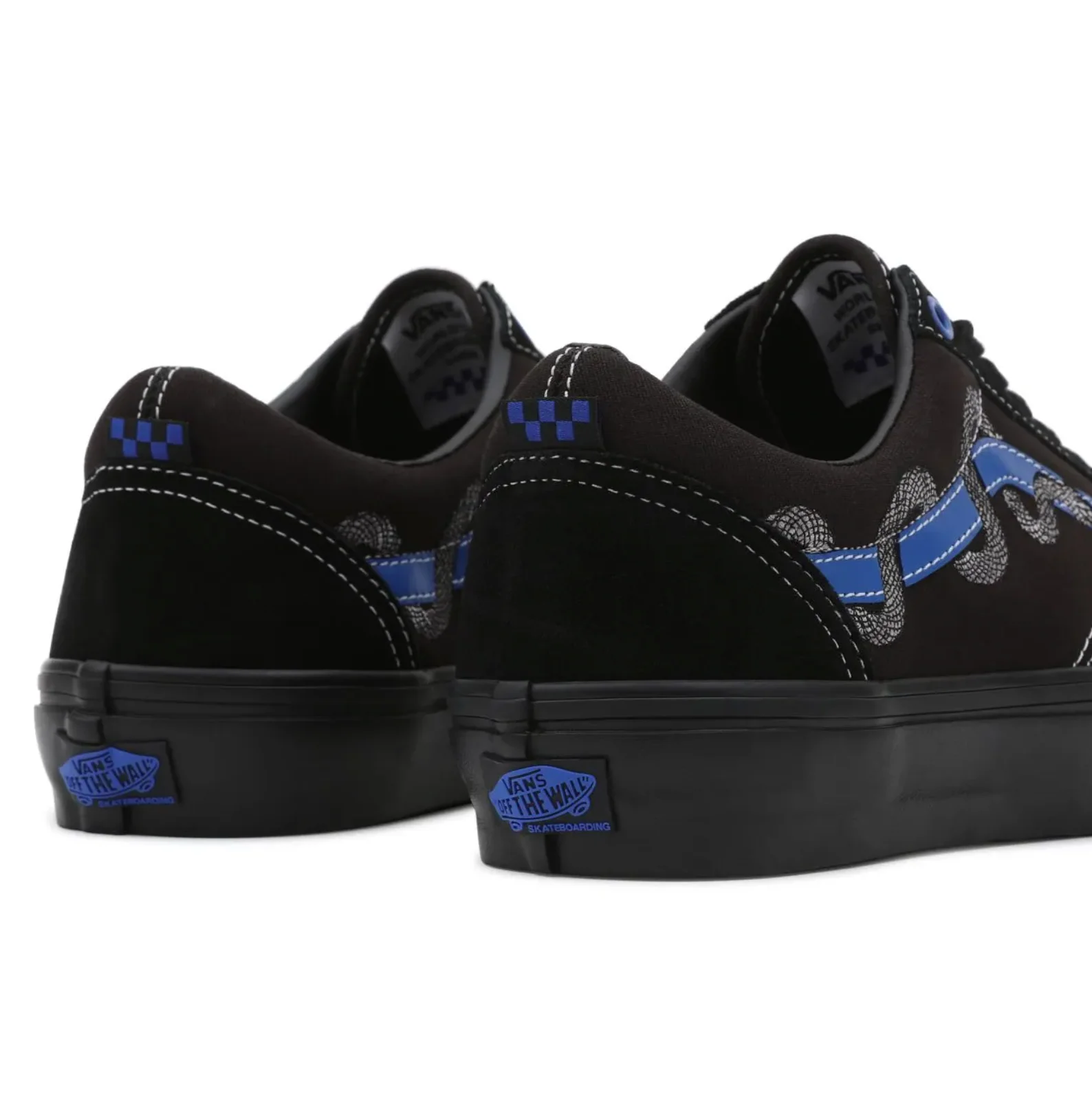 VANS SKATE BREANA GEERING OLD SKOOL BLUE / BLACK - Image 4